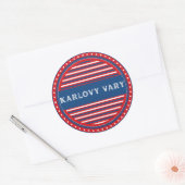 Karlovy Vary City Pride Emblem – Czech Identity Runder Aufkleber (Umschlag)