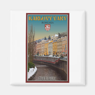 Karlovy Vary - Semnice Fluss-Winter Magnet