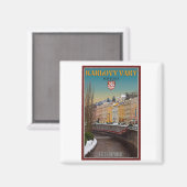 Karlovy Vary - Semnice River Winter Magnet (Vorderseite/Rückseite)