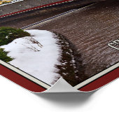 Karlovy Vary - Semnice River Winter Poster (Ecke)