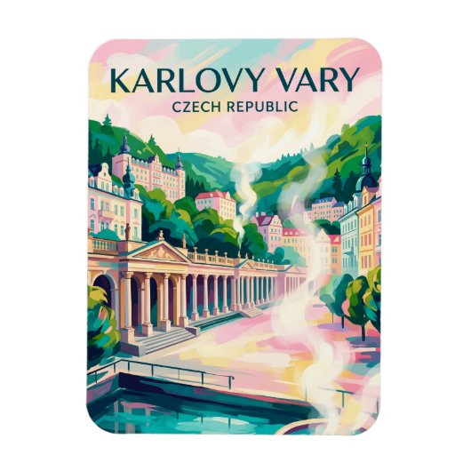 Karlovy Vary Tschechien Magnet (Vertikal)