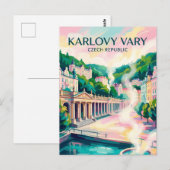 Karlovy Vary Tschechien Postkarte (Vorne/Hinten)