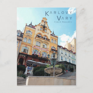 Karlovy Vary, Tschechische Foto Postkarte