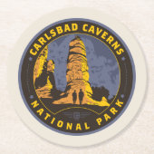 Karlsbad Nationalpark Runder Pappuntersetzer (Vorderseite)