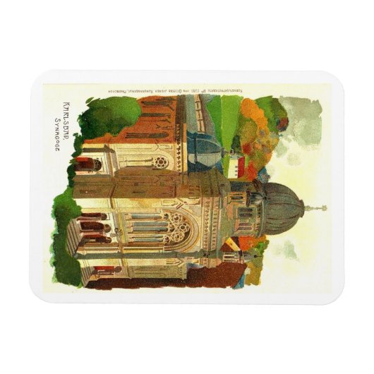 Karlsbad Synagoge Magnet (Horizontal)