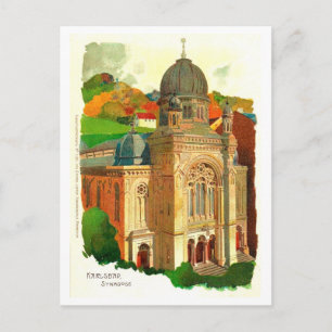 Karlsbad Synagoge Postkarte