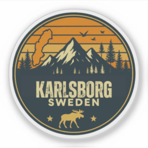 Karlsborg, Schweden Sverige Aufkleber