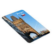 Karlsbrücke, alter Turm und Prager Burg Magnet (Rechte Seite)