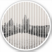 Karlsbrücke in Prag Aufkleber (Vorderseite)