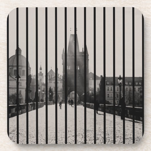 Karlsbrücke in Prag Getränkeuntersetzer (Vorderseite)