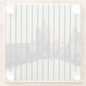 Karlsbrücke in Prag Glasuntersetzer (Rückseite)