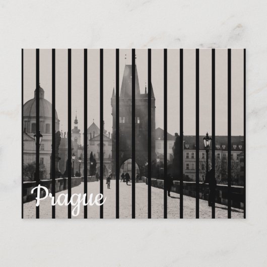 Karlsbrücke in Prag Postkarte (Vorderseite)