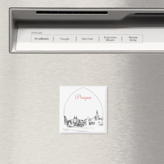 Karlsbrücke in Prag, Tschechische Republik Magnet (In Situ (Geschirrspüler))