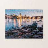 Karlsbrücke, Prag bei Sunset Puzzle (Horizontal)