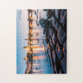 Karlsbrücke, Prag bei Sunset Puzzle (Vertikal)