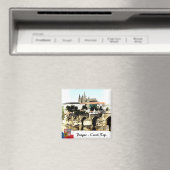 Karlsbrücke, Prag Magnet, Schloss Panorama Magnet (In Situ (Geschirrspüler))