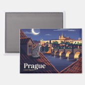 Karlsbrücke Tschechien Magnet (Vorderseite/Rückseite)