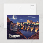 Karlsbrücke Tschechien Postkarte (Vorne/Hinten)
