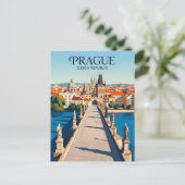 Karlsbrücke Tschechien Postkarte (Stehend Vorderseite)