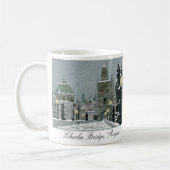 Karlsbrücke Winter 11 oz.Tasse Kaffeetasse (Links)