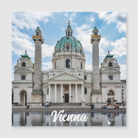 Karlskirche in Wien, Magnet Österreich (Vorderseite)