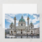 Karlskirche in Wien, Österreich (Vorne/Hinten)
