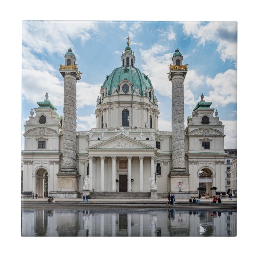 Karlskirche in Wien, Österreich Fliese (Vorderseite)