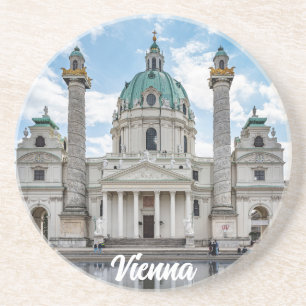 Karlskirche in Wien, Österreich Getränkeuntersetzer