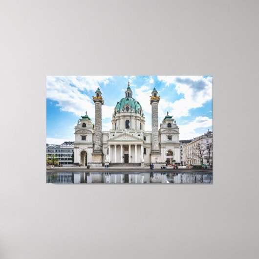 Karlskirche in Wien, Österreich Leinwanddruck (Vorderseite)