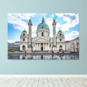 Karlskirche in Wien, Österreich Leinwanddruck (Insitu (Holzboden))