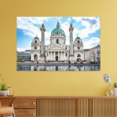 Karlskirche in Wien, Österreich Leinwanddruck (Insitu (Wohnzimmer))