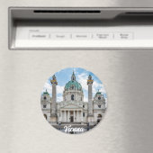 Karlskirche in Wien, Österreich Magnet (In Situ (Geschirrspüler))