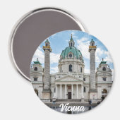Karlskirche in Wien, Österreich Magnet (Vorderseite/Rückseite)