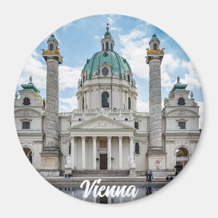Karlskirche in Wien, Österreich Magnet