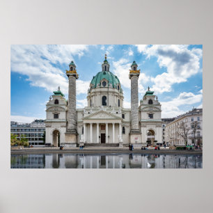 Karlskirche in Wien, Österreich Poster