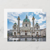 Karlskirche in Wien, Österreich Postkarte (Vorne/Hinten)