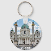 Karlskirche in Wien, Österreich Schlüsselanhänger (Vorderseite)
