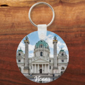 Karlskirche in Wien, Österreich Schlüsselanhänger (Vorderseite)