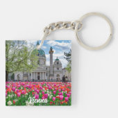 Karlskirche in Wien, Österreich Schlüsselanhänger (Rückseite)