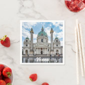 Karlskirche in Wien, Österreich Serviette (Beispiel)