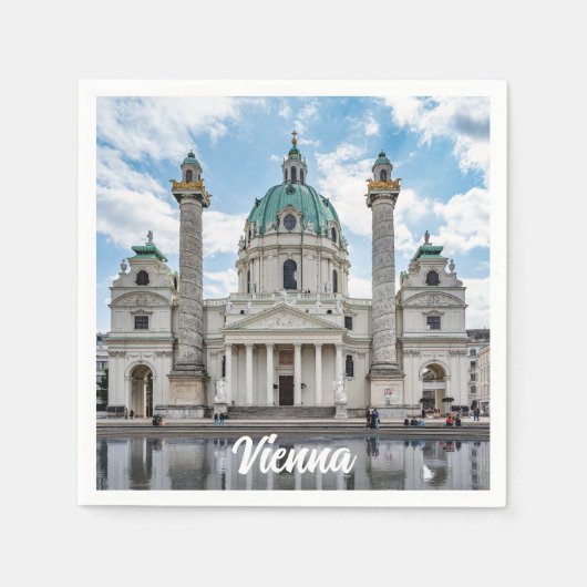 Karlskirche in Wien, Österreich Serviette (Vorderseite)