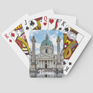 Karlskirche in Wien, Österreich Spielkarten