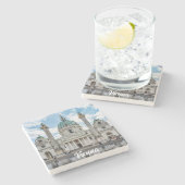 Karlskirche in Wien, Österreich Steinuntersetzer (Seitenansicht)