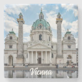 Karlskirche in Wien, Österreich Steinuntersetzer (Vorderseite)