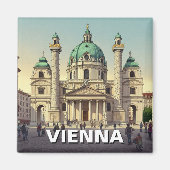 Karlskirche Karlsplatz Wien Österreich Magnet (Vorne)