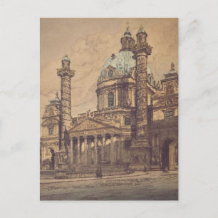 Karlskirche Kirche in Wien, Österreich Postkarte