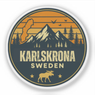 Karlskrona, Schweden Sverige Aufkleber