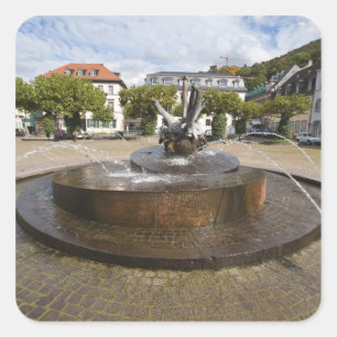 Karlsplatz (Karls Platz), Altstadt Heidelberg Quadratischer Aufkleber