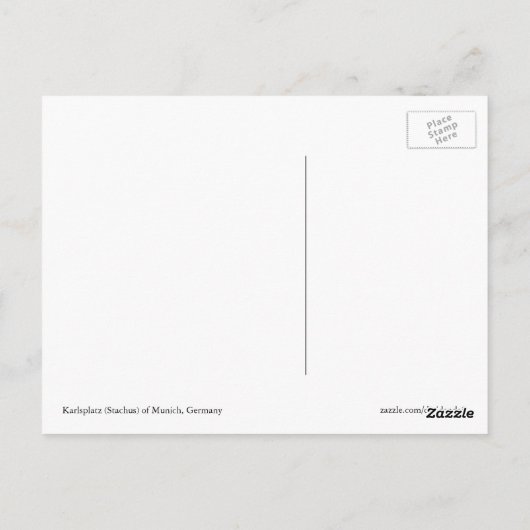 Karlsplatz Postkarte (Rückseite)