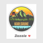 Karlsruhe, Baden-Württemberg Deutschland Aufkleber (Blatt)